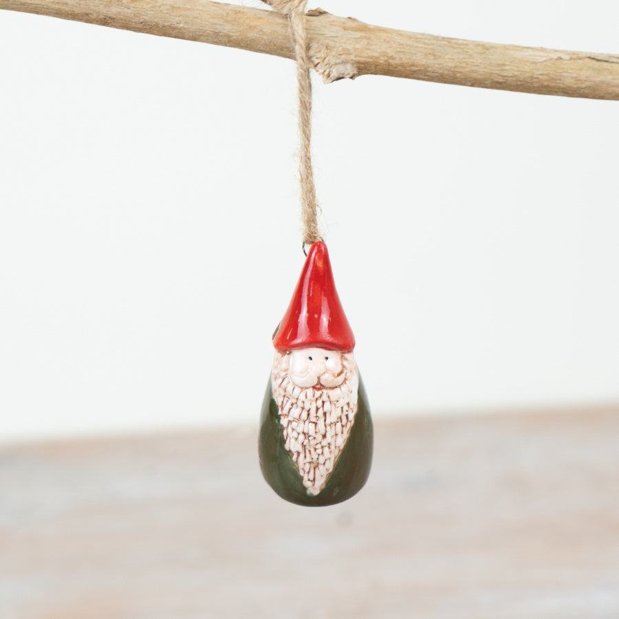 Santa Hanging Decoration – 7cm Festive Red Christmas Ornament