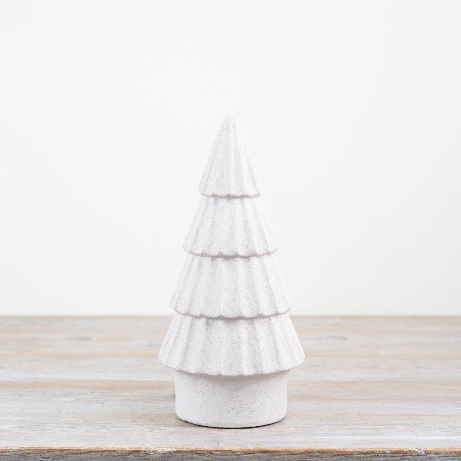 Tree Ornament in White, 28cm