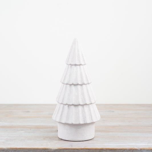 Tree Ornament in White, 28cm