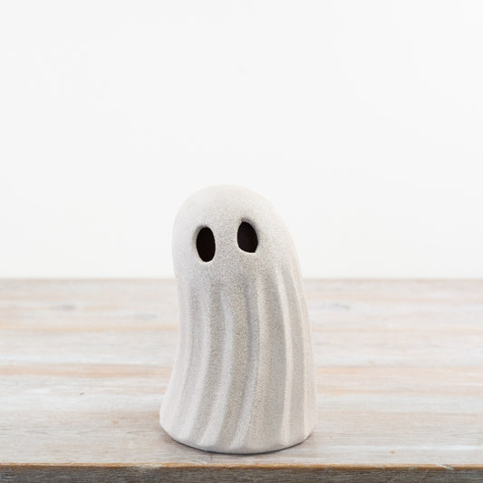Small White Ghost Halloween Ornament Spooky Seasonal Decoration Home Décor 20cm Item #74831