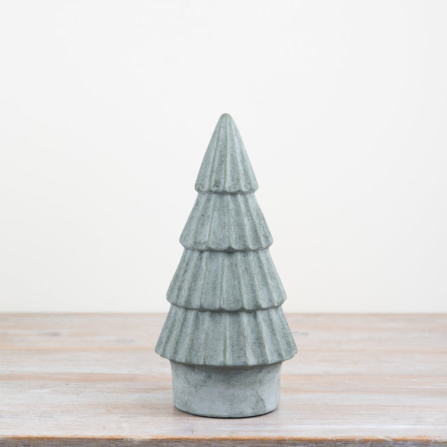 Tiered Green Tree Ornament – 28cm Festive Christmas Decoration, Evergreen Holiday Décor