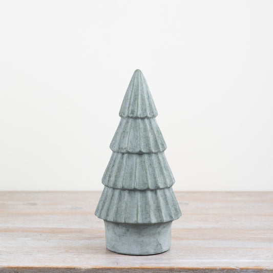Tiered Green Tree Ornament – 28cm Festive Christmas Decoration, Evergreen Holiday Décor