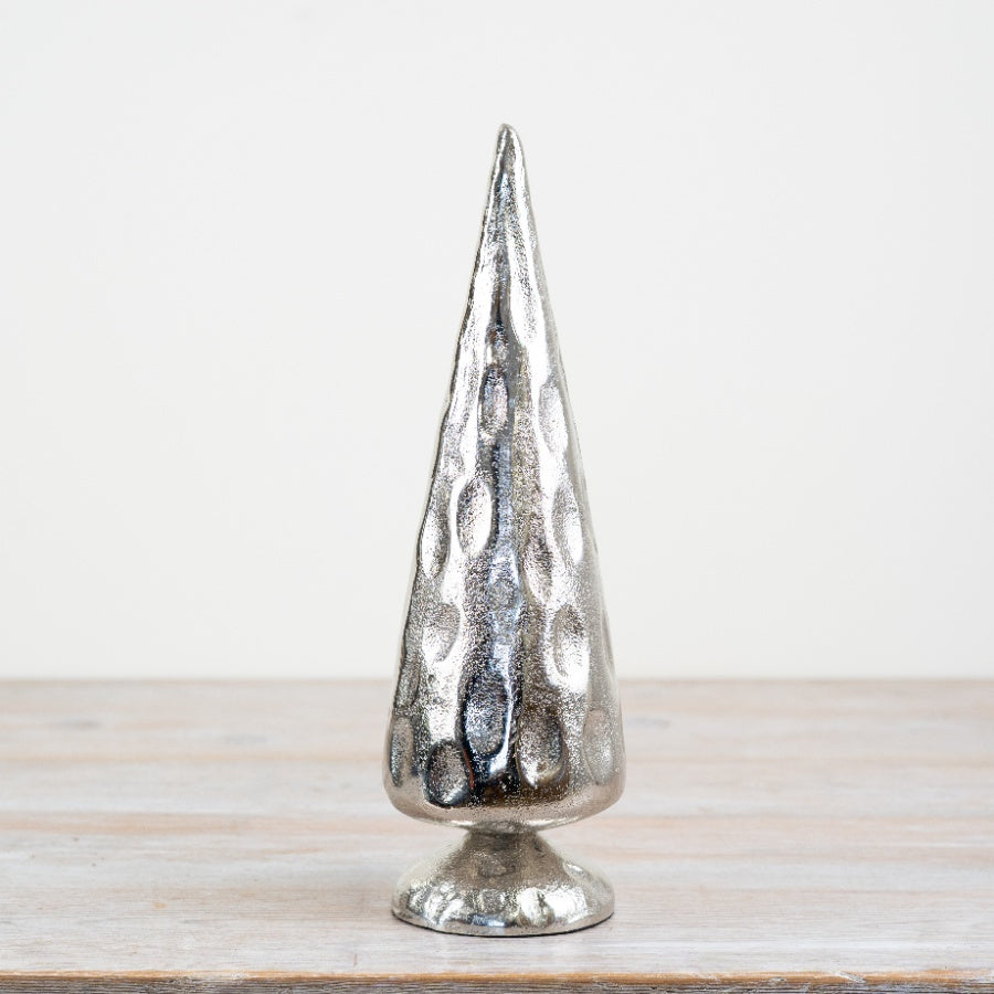 Silver Hammered Tree 30cm