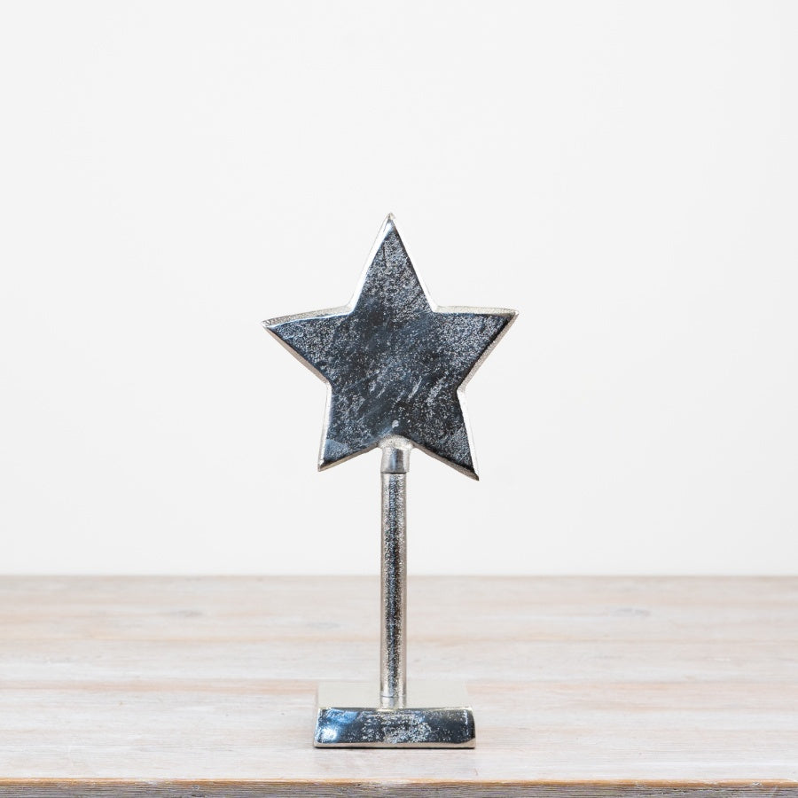 30cm Tall Metal Star on Base