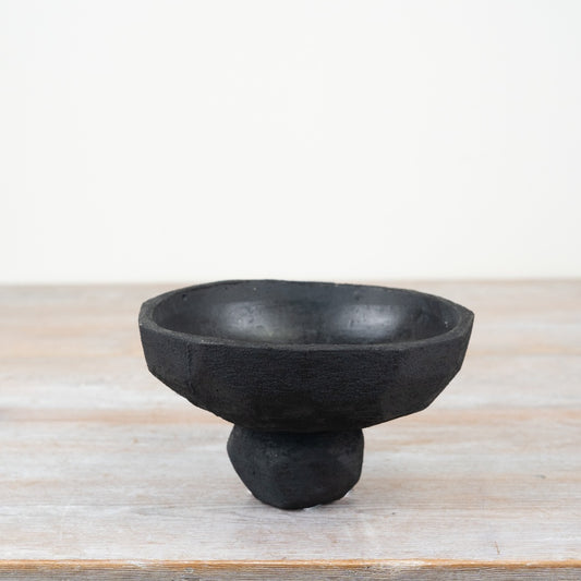 Cement Bowl Pot 17.5cm Modern Rustic Indoor Outdoor Planter