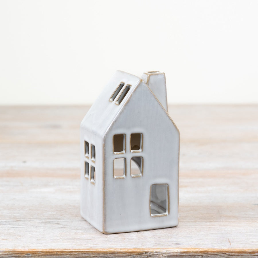 12cm Candle House Holder – Ceramic Tealight Lantern for Cozy Home Décor