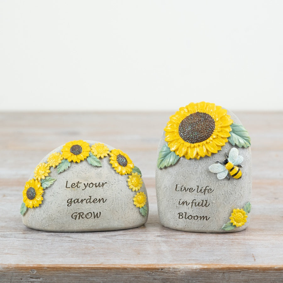 Let Your Garden Grow Sunflower Garden Plaque, 10cm