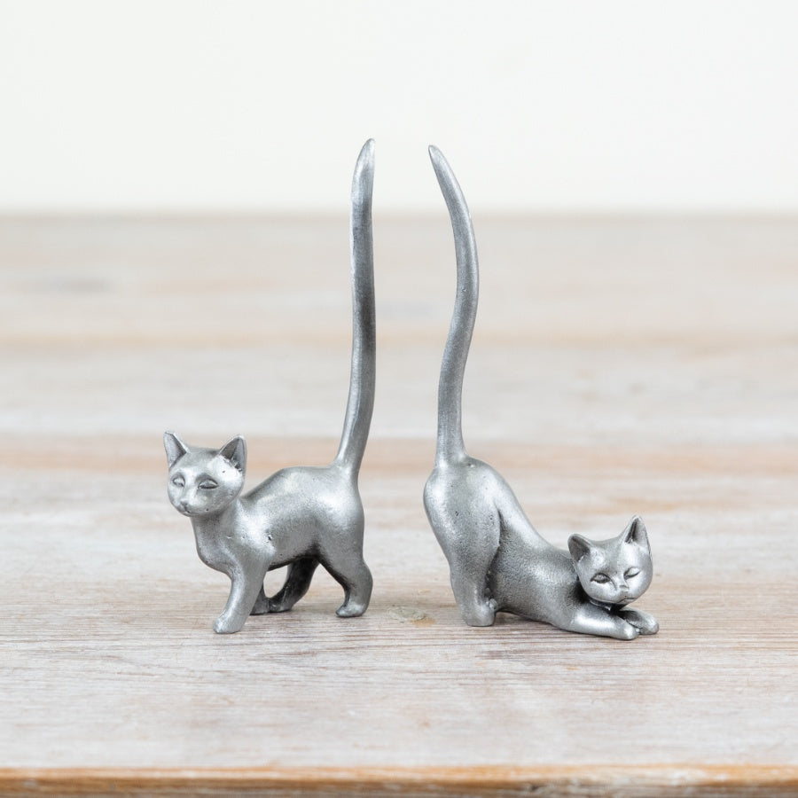 Cat Pewter Ring Holder, 2a