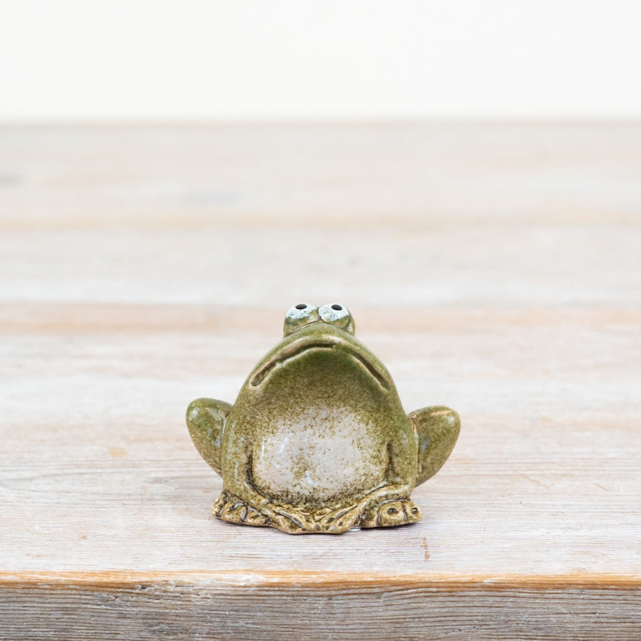 Sitting Frog Ornament 6.8cm – Mini Nature Inspired Home Décor Accent