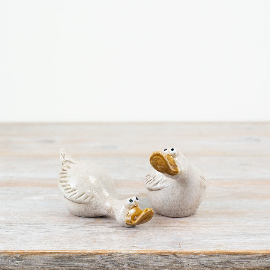 Rustic White Duck - 9.3cm
