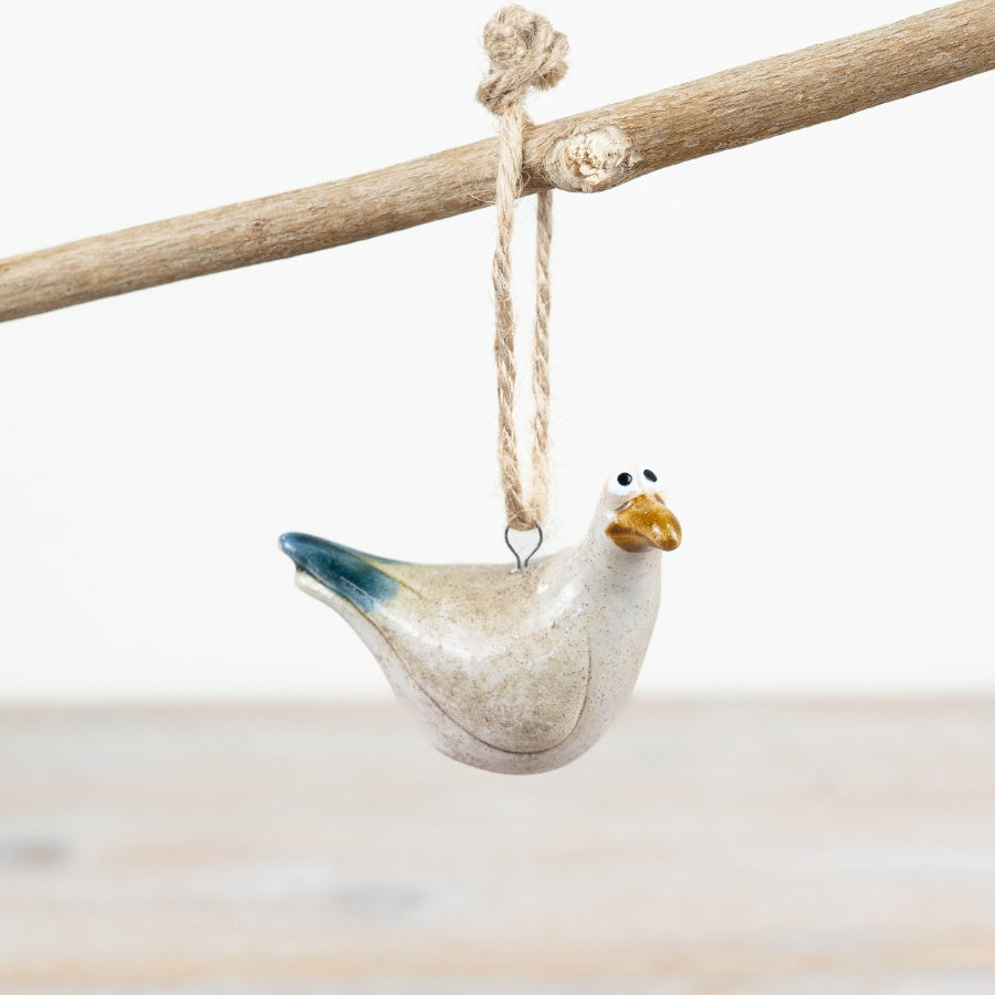 Hanging Seagull Deco, 7cm