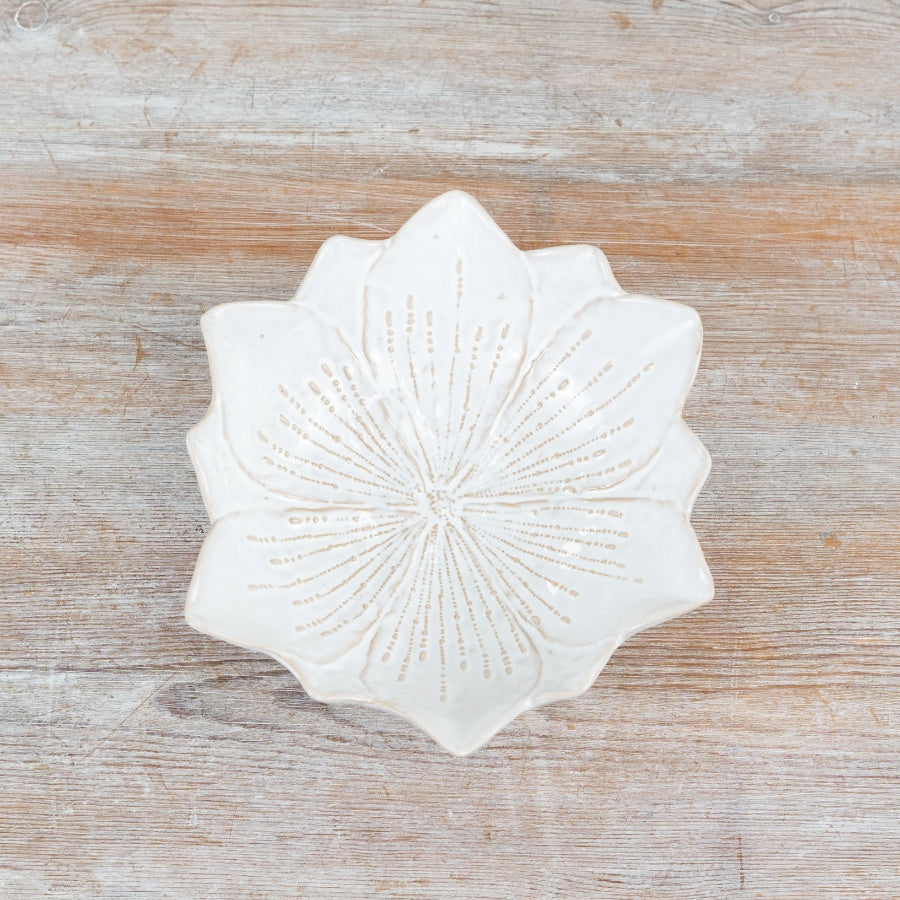 Flower Trinket Dish 19cm – Floral Jewellery Holder Decorative Home Accent