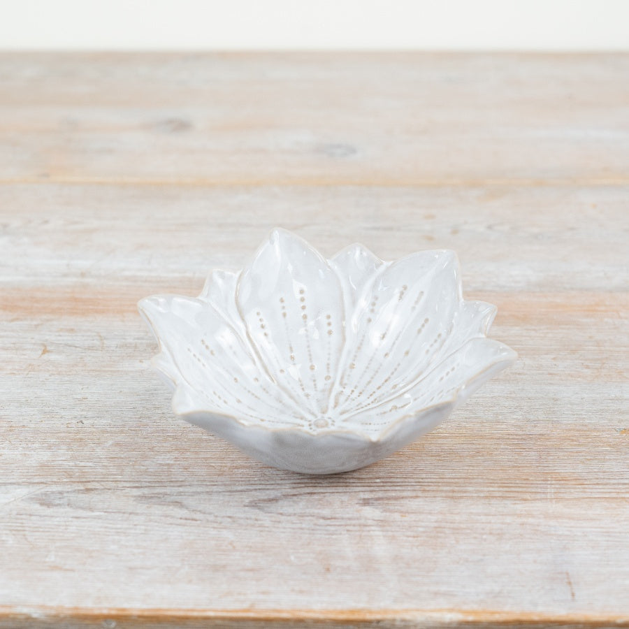 Flower Trinket Dish 13cm – Floral Jewellery Holder Decorative Home Accent