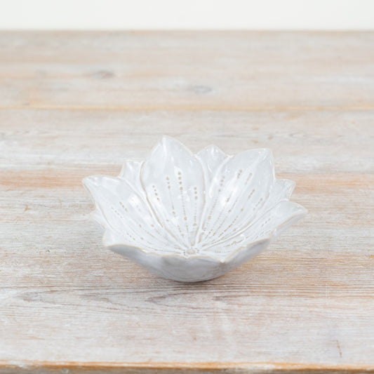 Flower Trinket Dish 13cm – Floral Jewellery Holder Decorative Home Accent