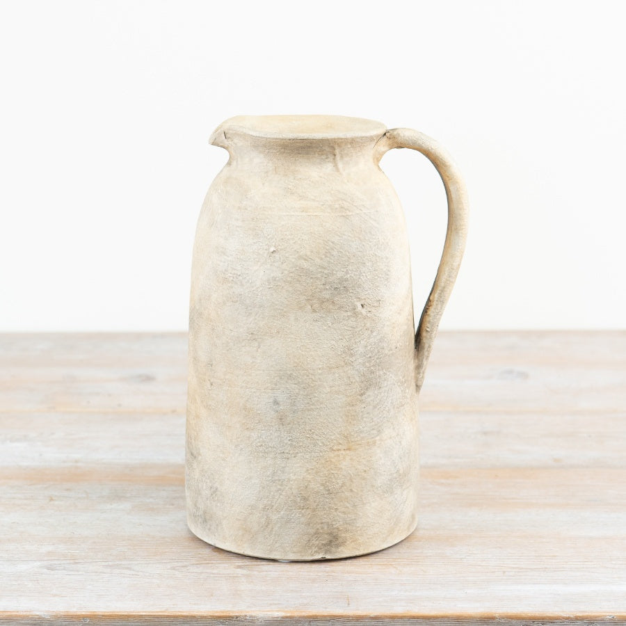 Terracotta Jug Cici Vase 26cm – Large Rustic Decorative Vase, Luxury Statement Home Décor Centrepiece