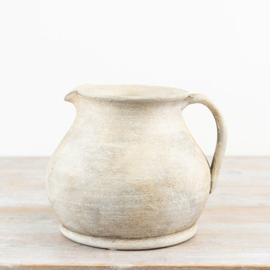 Terracotta Cici Jug Vase 21.5cm – Rustic Handmade Ceramic Jug, Natural Decorative Flower Vase for Home Styling