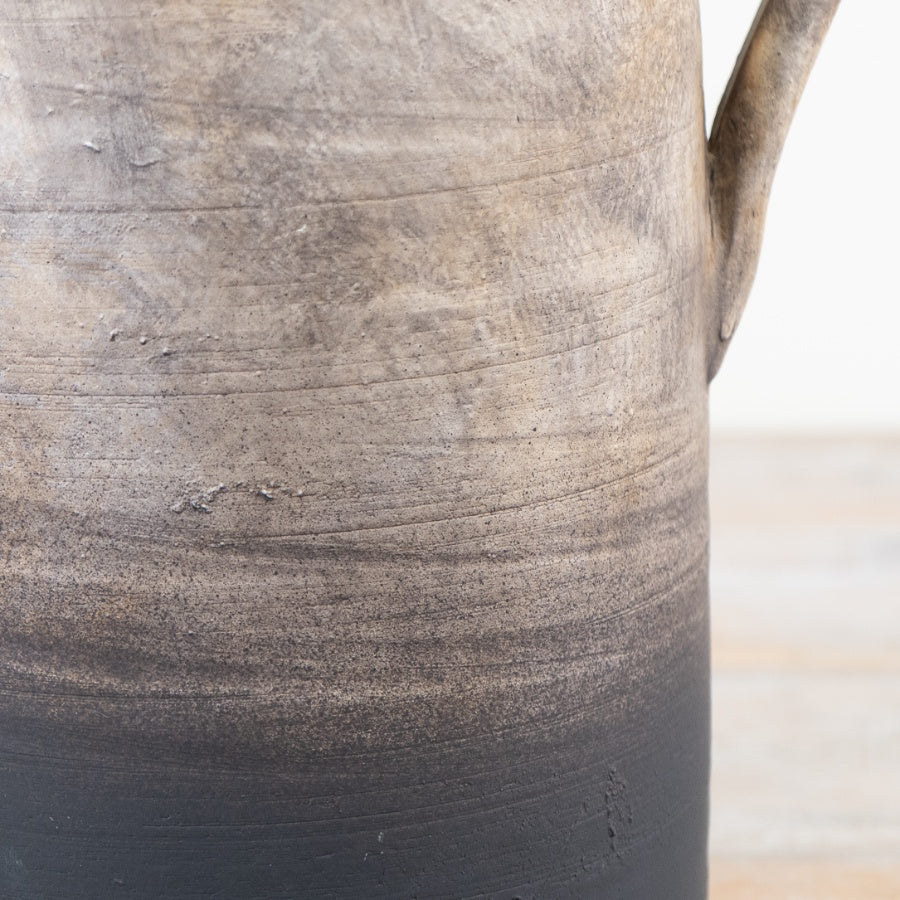 Tall Terracotta Oti Vase 32.5cm – Handmade Rustic Ceramic Jug Centrepiece, Large Statement Home Décor Vase