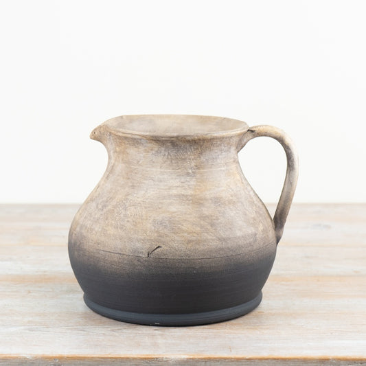 Oti Terracotta Jug Vase 21.5cm – Rustic Roman Style Decorative Jug, Natural Clay Centrepiece for Home Styling