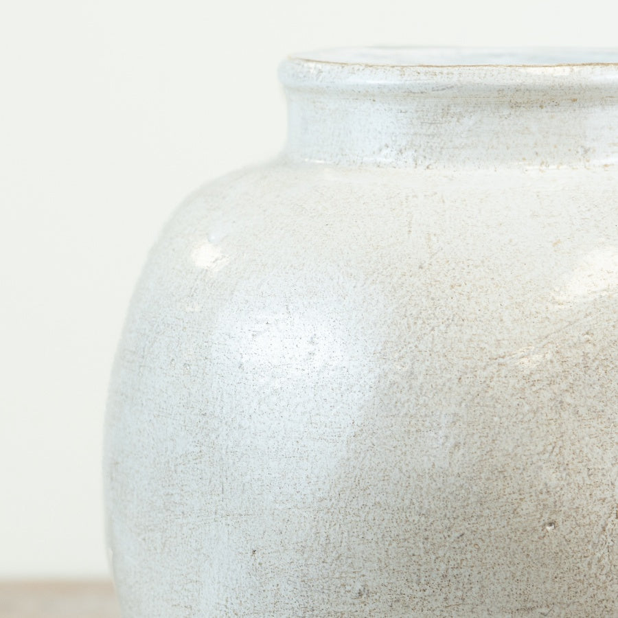 Large Lumen Vase – 33cm Handcrafted Ceramic Planter, Elegant Decorative Vase with Waterproof Seal