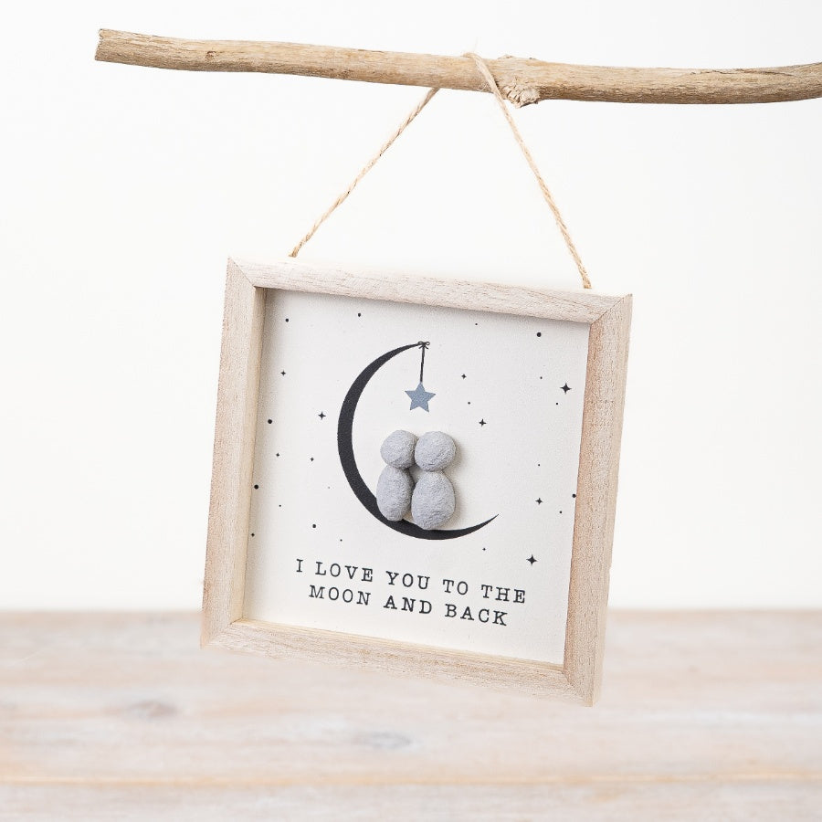 I love you to the Moon Frame, 13cm