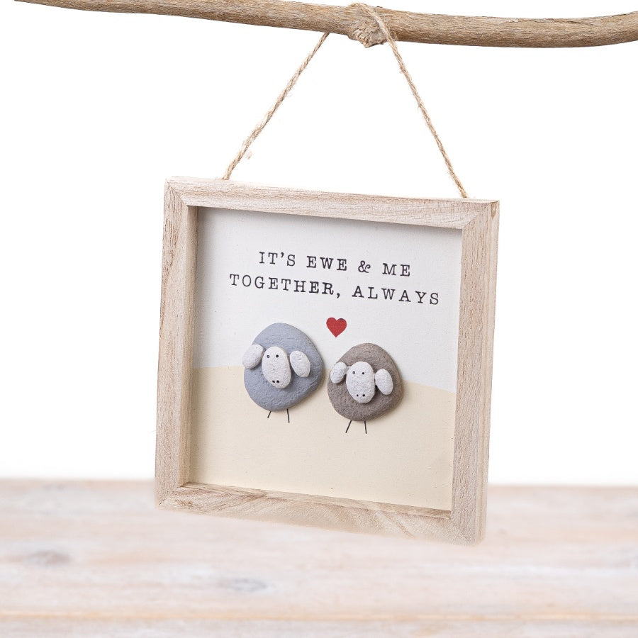 It's ewe and Me Sheep Frame, 13cm