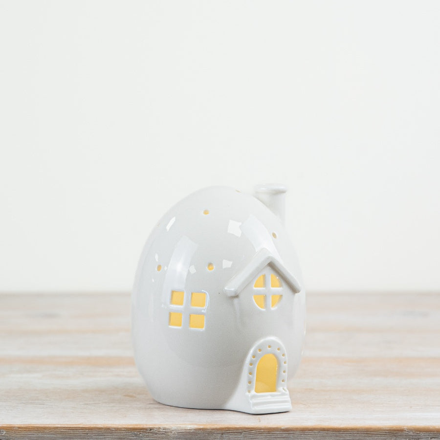 Light Up Egg House 11cm – LED Glowing Egg-Shaped Ornament for Seasonal Décor