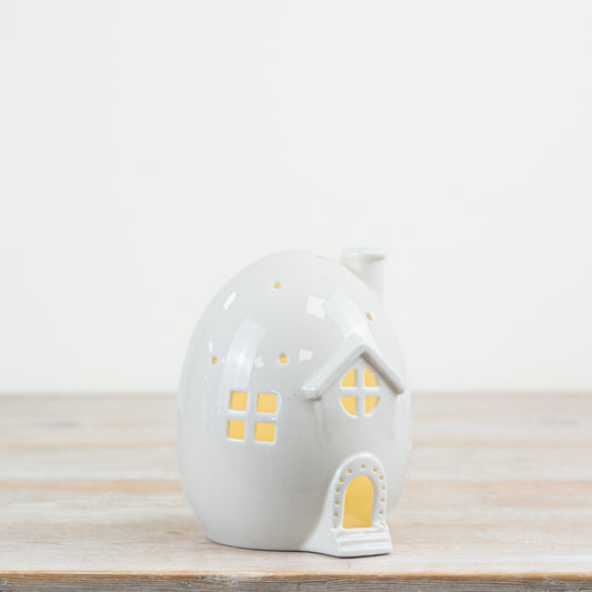 Light Up Egg House 11cm – LED Glowing Egg-Shaped Ornament for Seasonal Décor