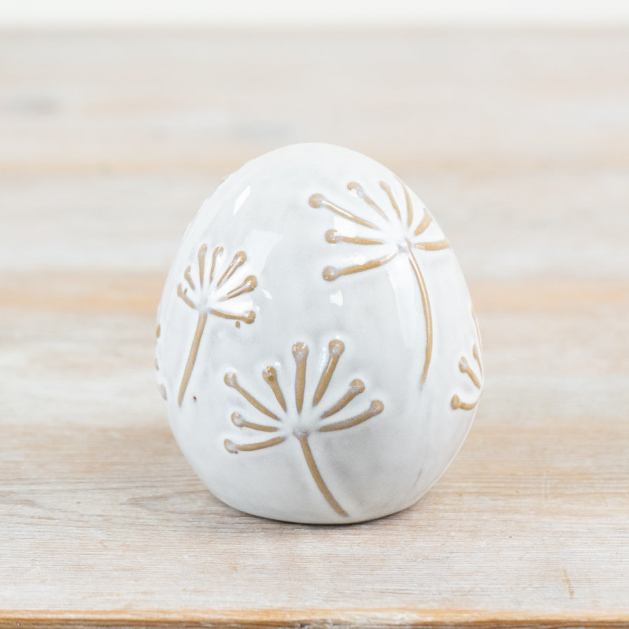 Porcelain Egg Ornament 10cm – Elegant Decorative Home Accent