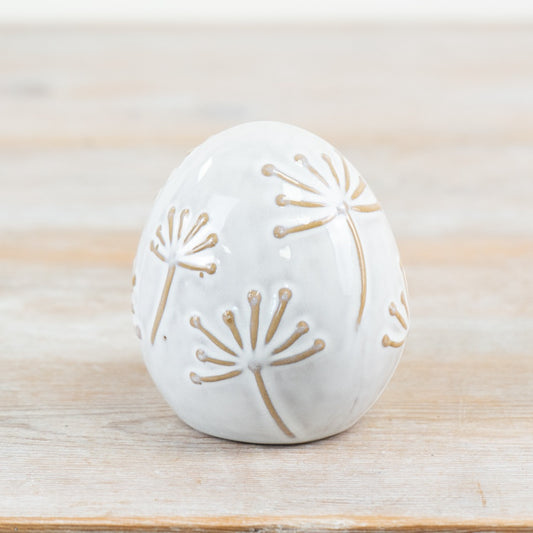 Porcelain Egg Ornament 10cm – Elegant Decorative Home Accent