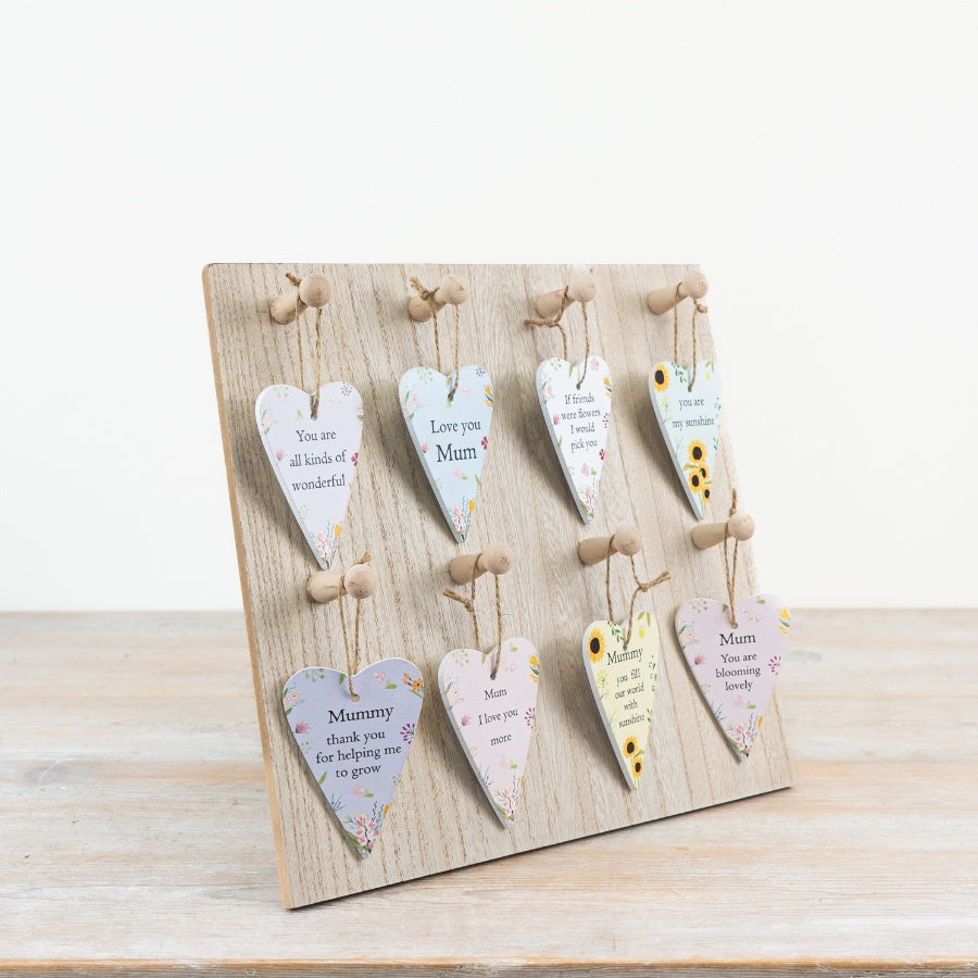 Just to Say Mini Heart Sign 9.6cm – Sentimental Hanging Heart Decoration, Thoughtful Gift Accent