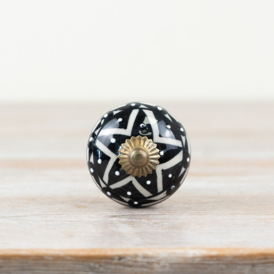 Vintage Patterned Knob, 4cm x 7cm