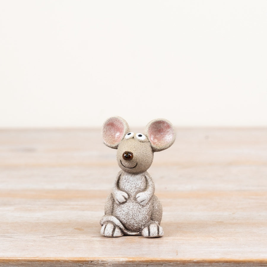 Mouse Figurine 7.2cm – Cute Animal Ornament, Whimsical Home Decor Accent for Shelf, Desk or Table Styling
