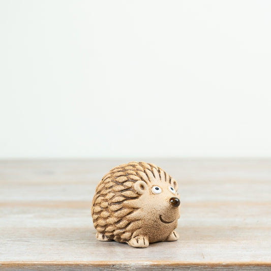 Hedgehog Ornament 8.6cm – Cute Garden Animal Figurine, Small Rustic Indoor Outdoor Decor Accent
