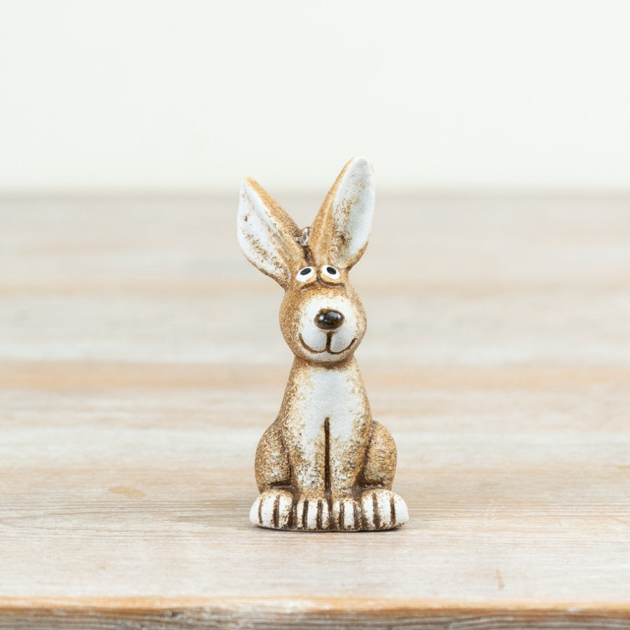 Sitting Rabbit Ornament 7.9cm – Cute Bunny Figurine, Small Easter Decor for Shelf, Table & Home Styling