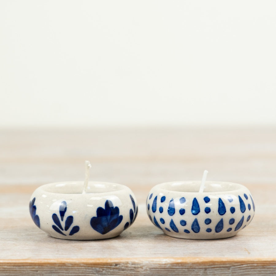 Ceramic Tealight Holder 5.5cm – Small Candle Holder, Minimalist Home Decor Accent for Cozy Ambient Lighting