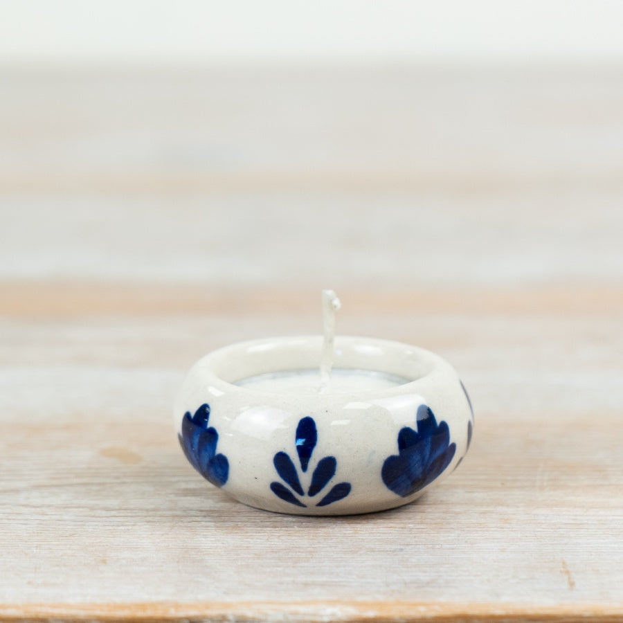 Ceramic Tealight Holder 5.5cm – Small Candle Holder, Minimalist Home Decor Accent for Cozy Ambient Lighting