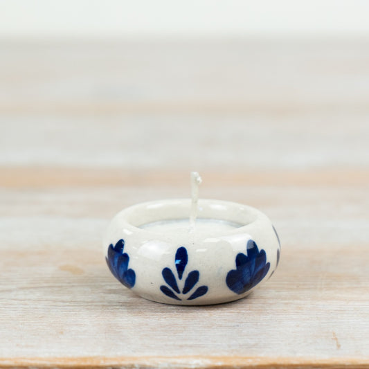 Ceramic Tealight Holder 5.5cm – Small Candle Holder, Minimalist Home Decor Accent for Cozy Ambient Lighting