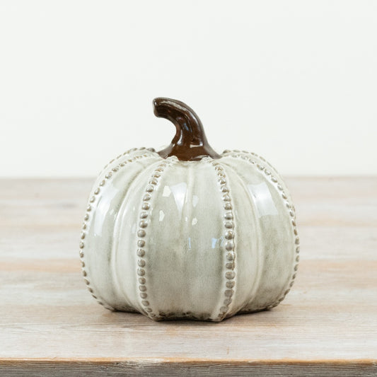 Pumpkin Ornament Natural Tone Autumn Pumpkin Decoration Rustic Halloween Home Décor 15.5cm
