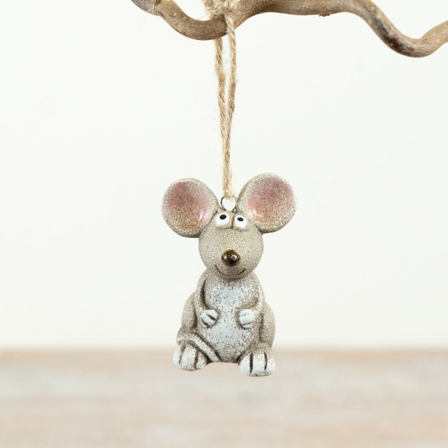 Little Lookers Mouse Hanging Decoration, 7.2cm