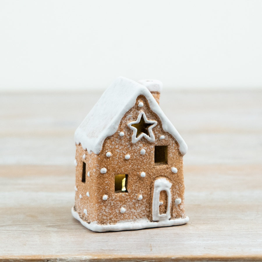 LED Gingerbread Cottage, 9.8cm