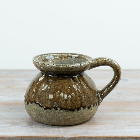 Agnes Stoneware Jug Reactive Glaze Ceramic Jug Rustic Decorative Vase Farmhouse Home Décor 25cm