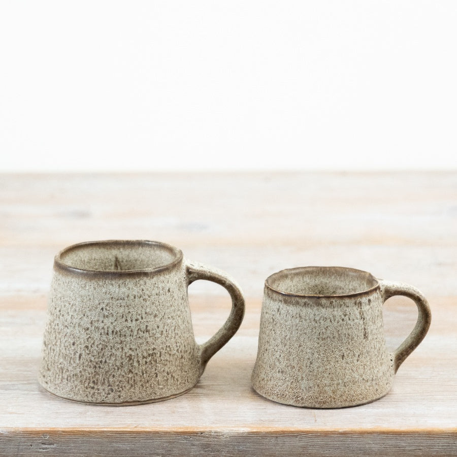 Neutral Speckled Rustic Mug Ceramic Coffee Mug Textured Glazed Drinkware Farmhouse Kitchen Tableware 12.5cm Item #79270