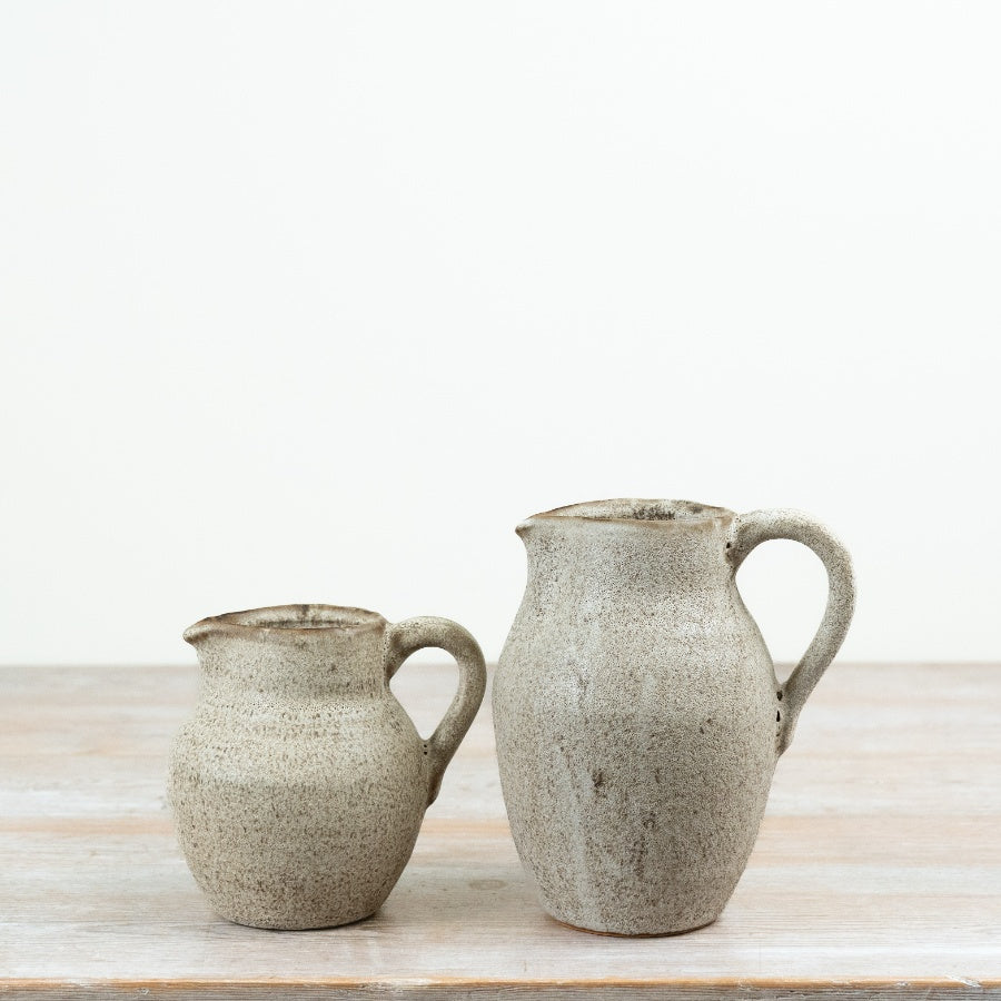 Neutral Speckled Rustic Jug Ceramic Decorative Jug Vase Speckled Glaze Farmhouse Home Décor 14cm Item #79282