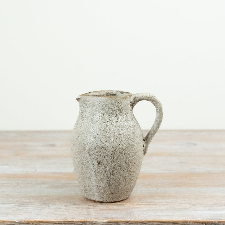 Neutral Speckled Rustic Jug Ceramic Jug Vase Speckled Glaze Farmhouse Decorative Home Décor 18cm Item #79283