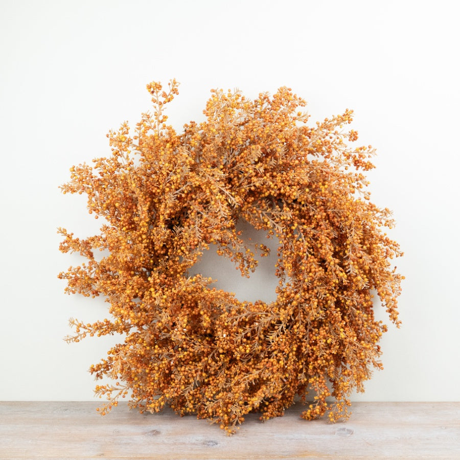 Autumnal Berry Wreath Orange Door Wreath Harvest Seasonal Home Décor Autumn Display 60cm Item #79338