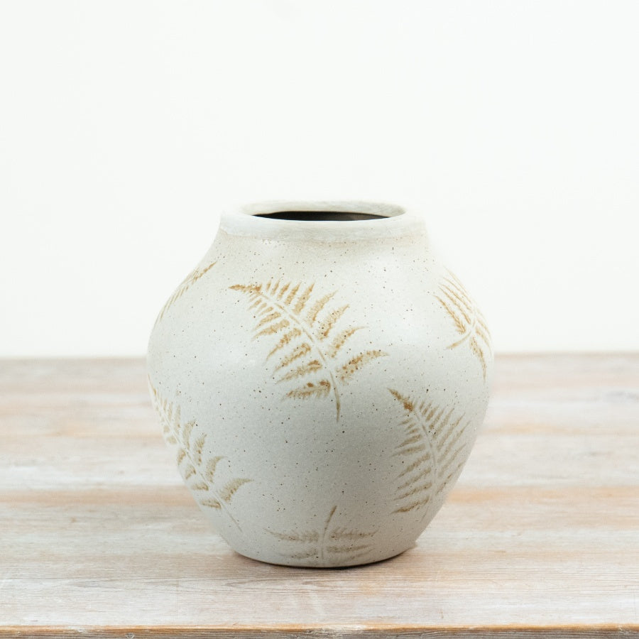 Leaf Vase Ceramic Botanical Flower Vase Green Leaf Design Decorative Home Décor Gift 18.5cm