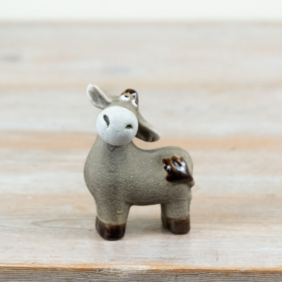 Little Lookers Donkey Ornament Decorative Animal Figurine Rustic Country Home Décor Gift 8.9cm