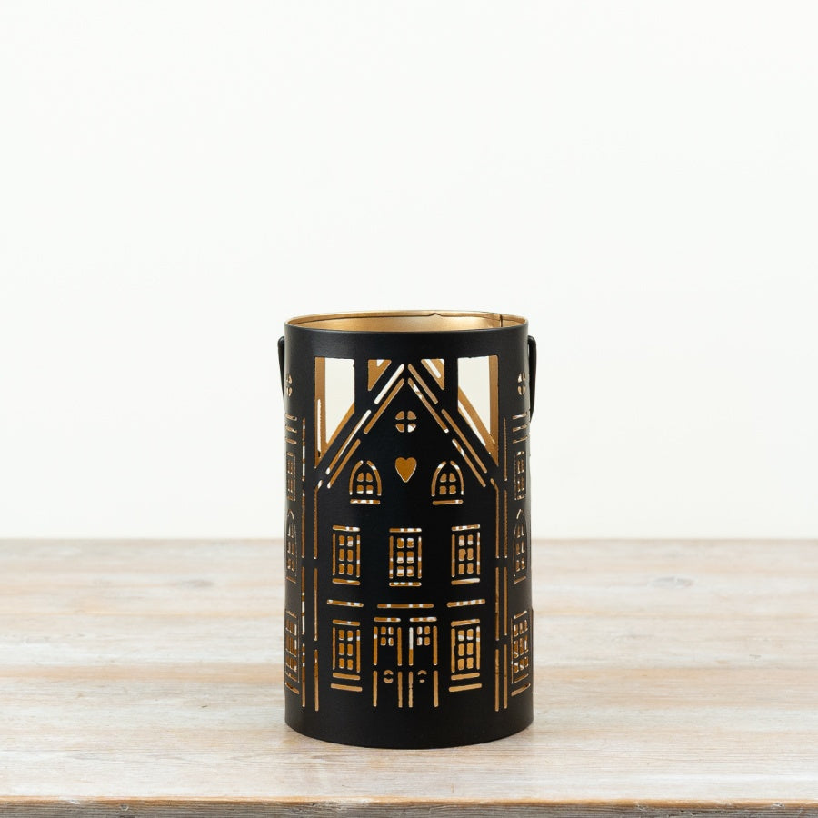 House Votive with Handle, 21cm