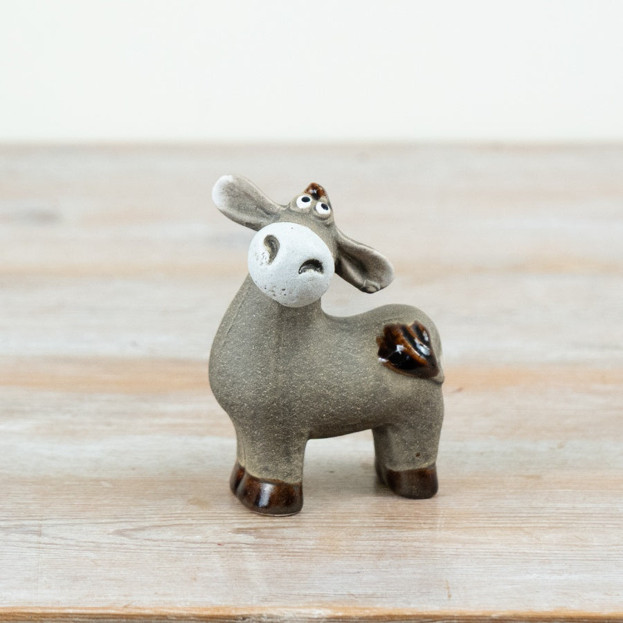 Little Lookers Donkey Ornament Decorative Animal Figurine Rustic Country Home Décor Gift 11.8cm