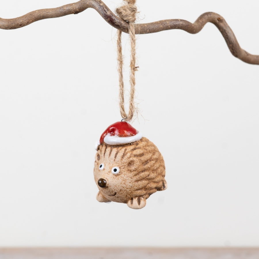 Little Lookers Hedgehog Hanger with Festive Hat